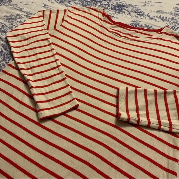 Old Navy Red/Cream Stripe Sweater - Picture 2 of 4